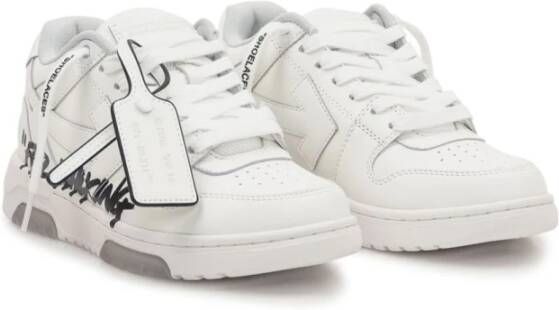 Off White Witte Veterschoenen met Logopatch White Dames