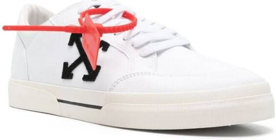 Off White Witte Vetersneaker met Pijl Motief White Heren