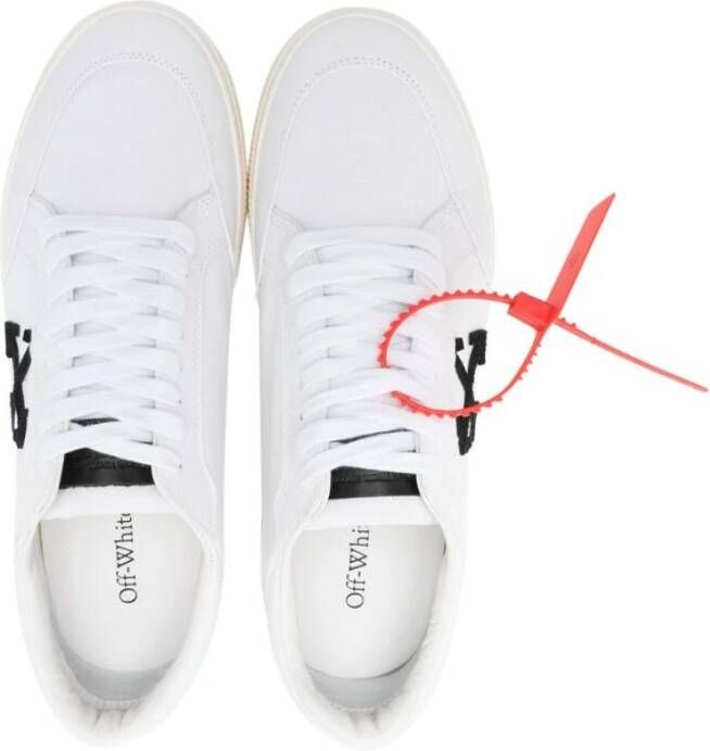 Off White Witte Vetersneaker met Pijl Motief White Heren