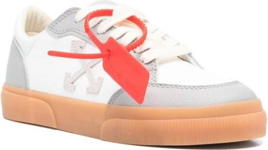 Off White Witte Vetersneakers met ritssluiting Multicolor Dames