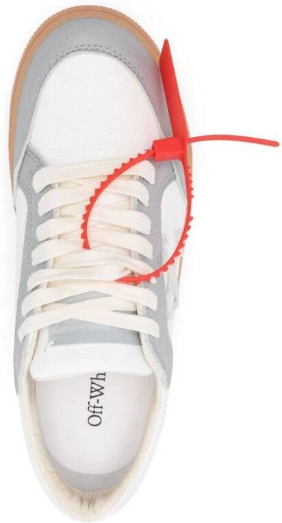 Off White Witte Vetersneakers met ritssluiting Multicolor Dames