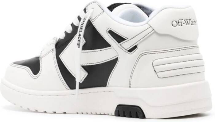 Off White Zwart Witte Sneakers Paneel Ontwerp White Heren