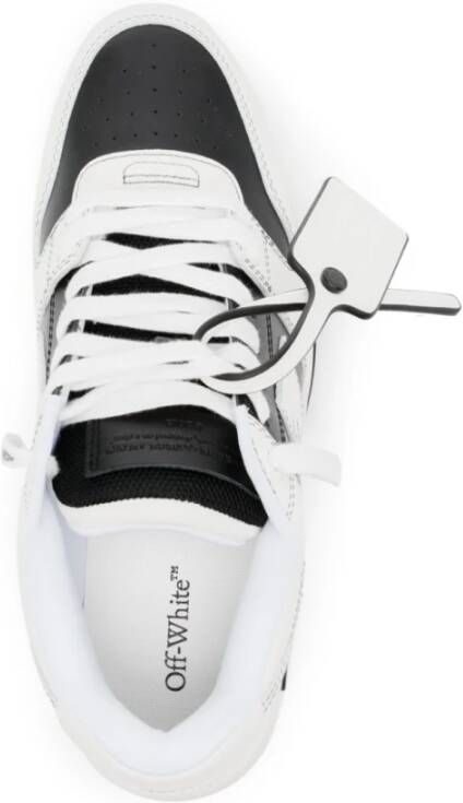 Off White Zwart Witte Sneakers Paneel Ontwerp White Heren