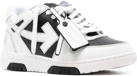 Off White Zwart Witte Sneakers Paneel Ontwerp White Heren