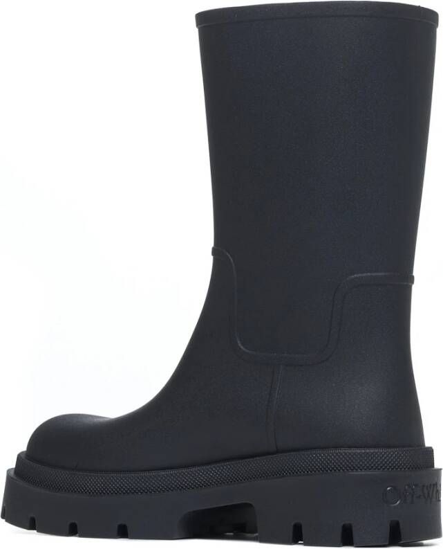 Off White Zwarte Laarzen Black Dames