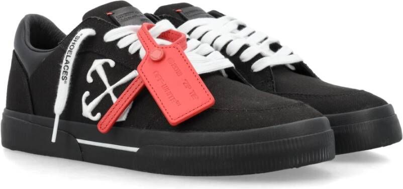 Off White Zwarte Lage Sneakers Black Heren