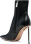 Off White Zwarte Leren Enkellaarzen Black Dames - Thumbnail 6