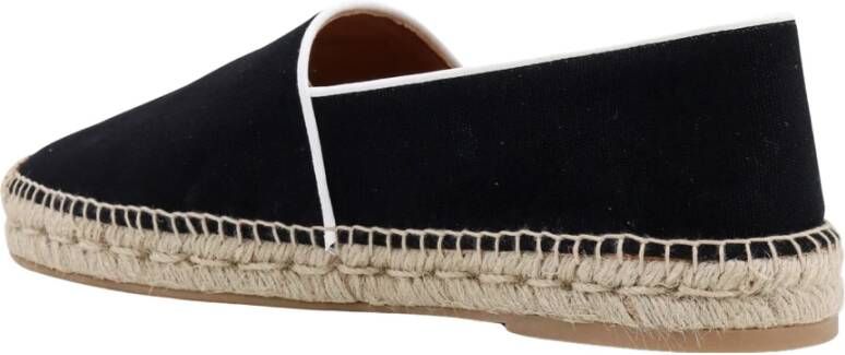 Off White Zwarte Leren Espadrilles met Pijl Logo Black Heren