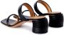 Off White Zwarte Leren Sandalen Gebogen Hak Black Dames - Thumbnail 4