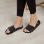 Off-White Slippers & Mules Arrow Pool Sliders in zwart - Thumbnail 4