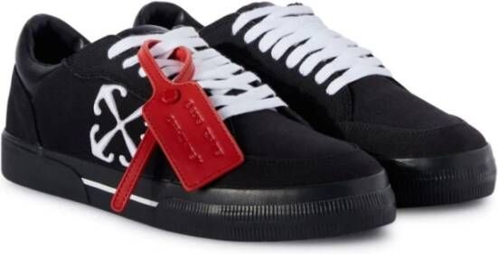 Off White Zwarte Sneakers met Geborduurd Logo Black Heren