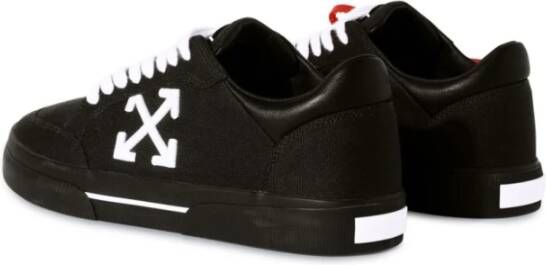 Off White Zwarte Veterschoenen met Platte Zool Black Heren