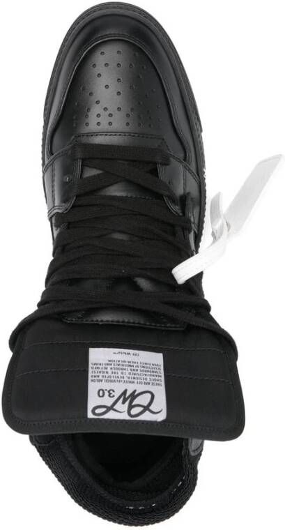 Off White Zwarte Vetersneaker met Handtekeninglabel Black Heren