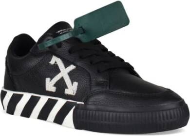 Off White Zwarte Vulcanized Sneakers met Witte Pijlen Black Dames