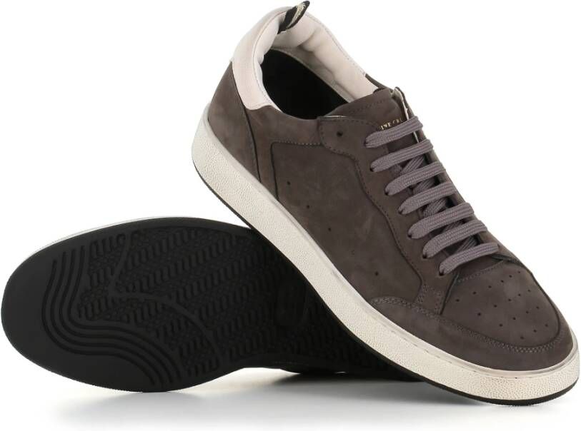 Officine Creative Antraciet Sneaker van Nubuck Gray Heren