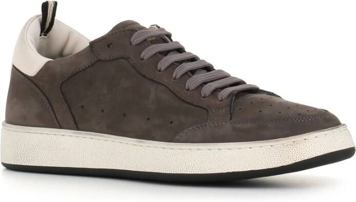 Officine Creative Antraciet Sneaker van Nubuck Gray Heren