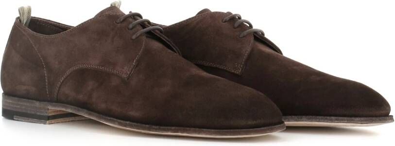 Officine Creative Bruin leren Derby schoenen Brown Heren