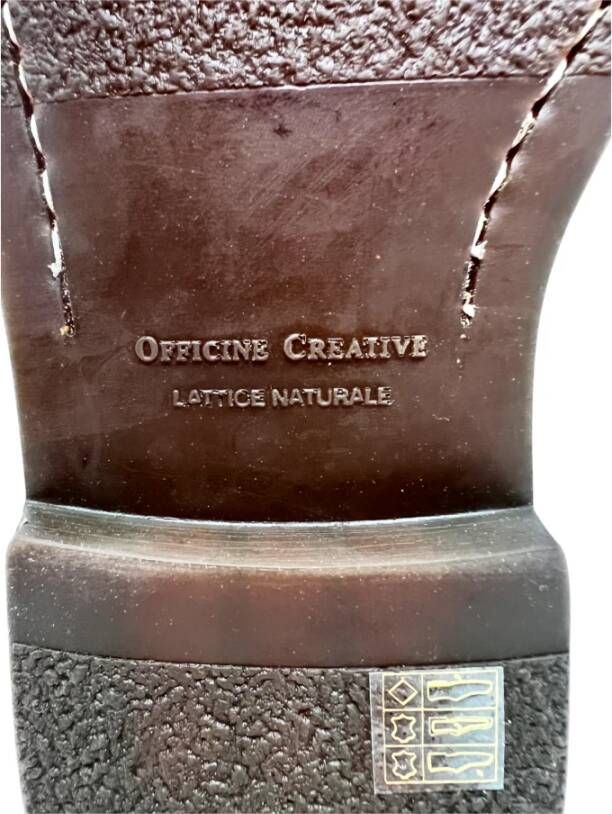 Officine Creative Bruine Chelsea Boot met Rubberen Zool Brown Heren