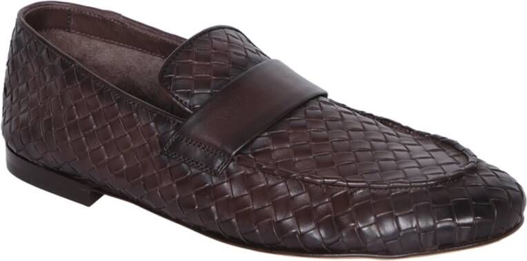 Officine Creative Bruine Leren Loafer Schoenen Brown Heren