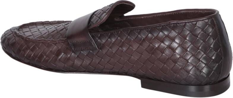 Officine Creative Bruine Leren Loafer Schoenen Brown Heren