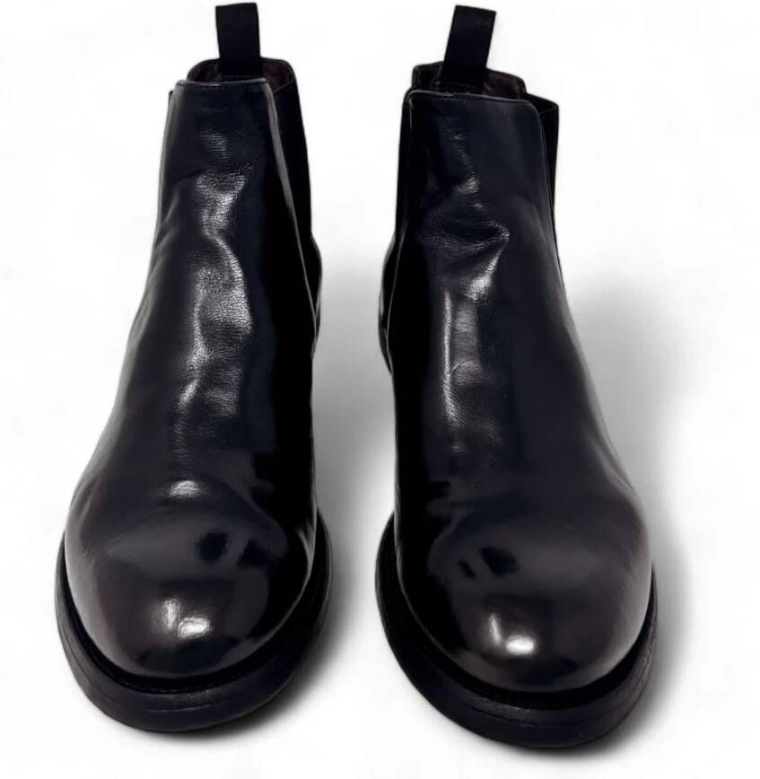 Officine Creative Chelsea Boot Rubberen Zool Gradiënt Zwart-Bruin Black Heren