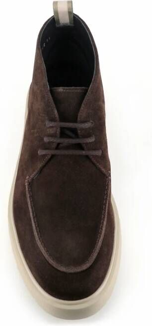 Officine Creative Donkerbruine Suède Chukka Laarzen Brown Heren