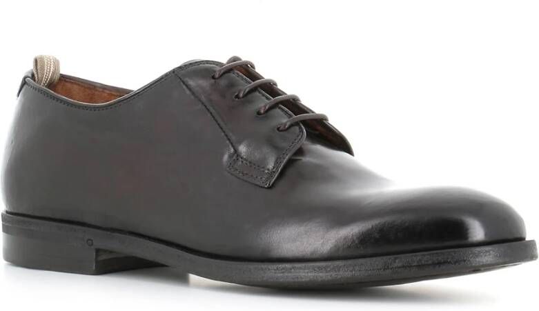 Officine Creative Ebony Leren Derby Schoenen Black Heren