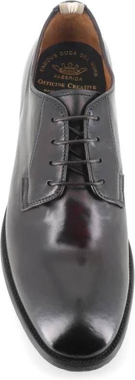 Officine Creative Ebony Leren Derby Schoenen Black Heren