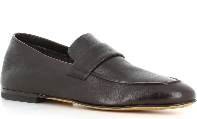 Officine Creative Ebony leren loafers Black Heren