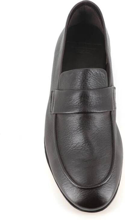 Officine Creative Ebony leren loafers Black Heren