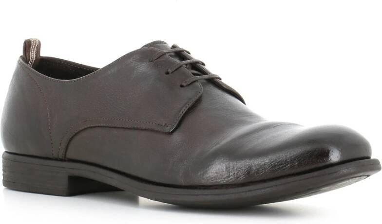 Officine Creative Ebony Platte Schoenen met Rubberen Zool Black Heren