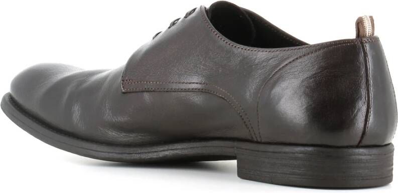 Officine Creative Ebony Platte Schoenen met Rubberen Zool Black Heren