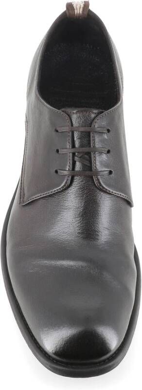 Officine Creative Ebony Platte Schoenen met Rubberen Zool Black Heren