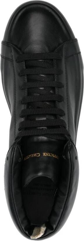 Officine Creative Eenvoudige Leren Sneakers Black Dames