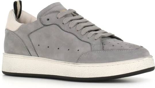 Officine Creative Grijze Suède Sneaker met Rubberen Zool Gray Dames