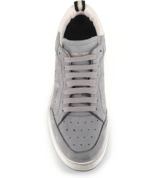 Officine Creative Grijze Suède Sneaker met Rubberen Zool Gray Dames