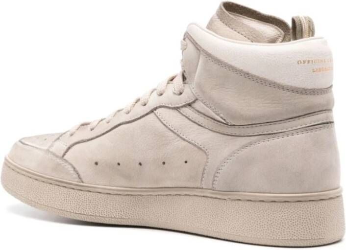 Officine Creative High Top Sneakers The Answer 108 Beige Dames