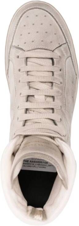 Officine Creative High Top Sneakers The Answer 108 Beige Dames