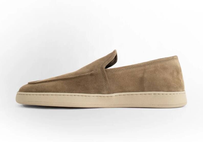 Officine Creative Lente Taupe Suède Loafer Ambachtelijk Beige Heren