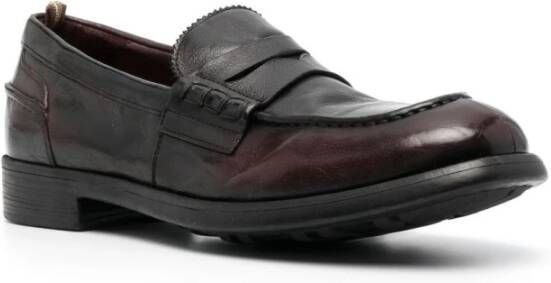 Officine Creative Leren Loafers Chronicle Stijl Black Heren