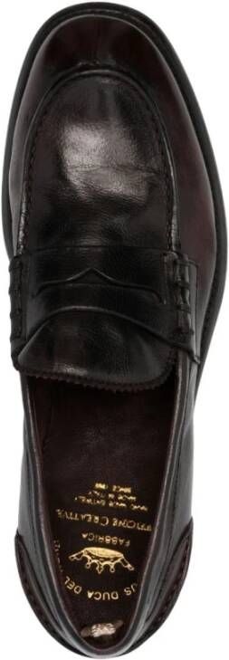 Officine Creative Leren Loafers Chronicle Stijl Black Heren