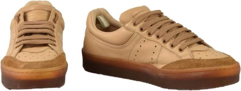 Officine Creative Leren Rubberen Zoolschoenen Brown Dames