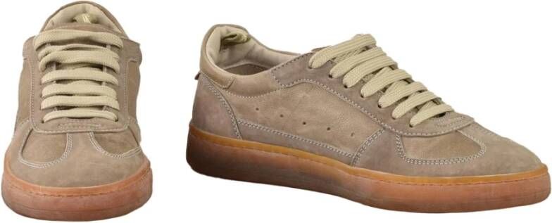 Officine Creative Leren Rubberen Zoolschoenen Brown Dames