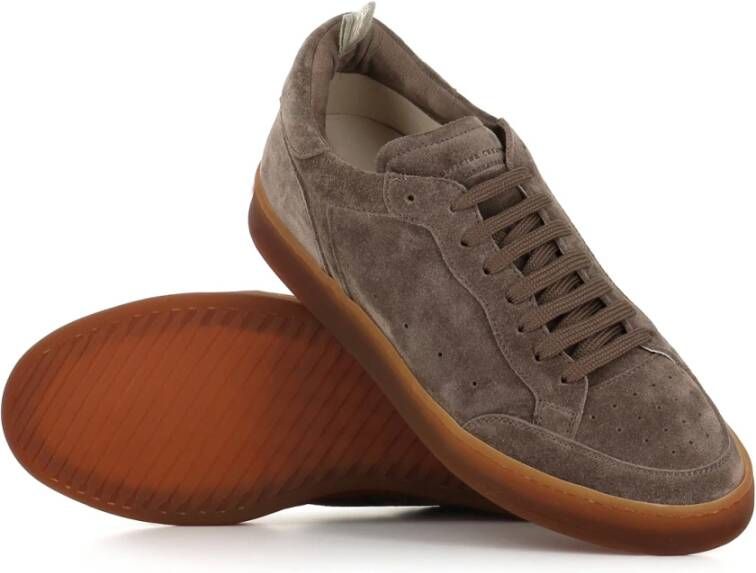 Officine Creative Lichtbruine Kudu Sneakers met Lactae Hevea Zool Brown Heren