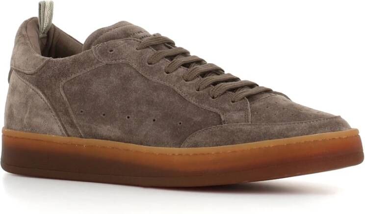 Officine Creative Lichtbruine Kudu Sneakers met Lactae Hevea Zool Brown Heren