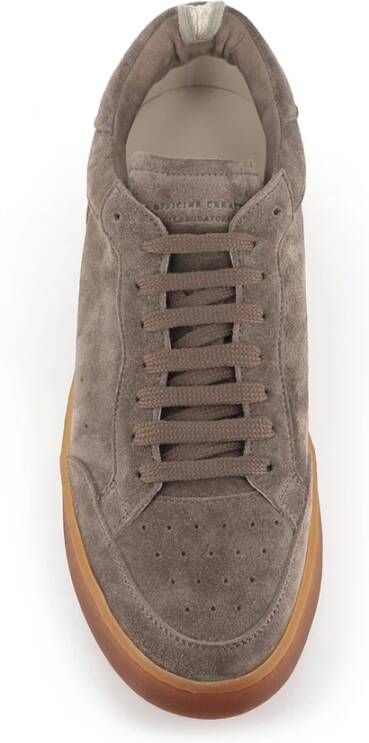 Officine Creative Lichtbruine Kudu Sneakers met Lactae Hevea Zool Brown Heren