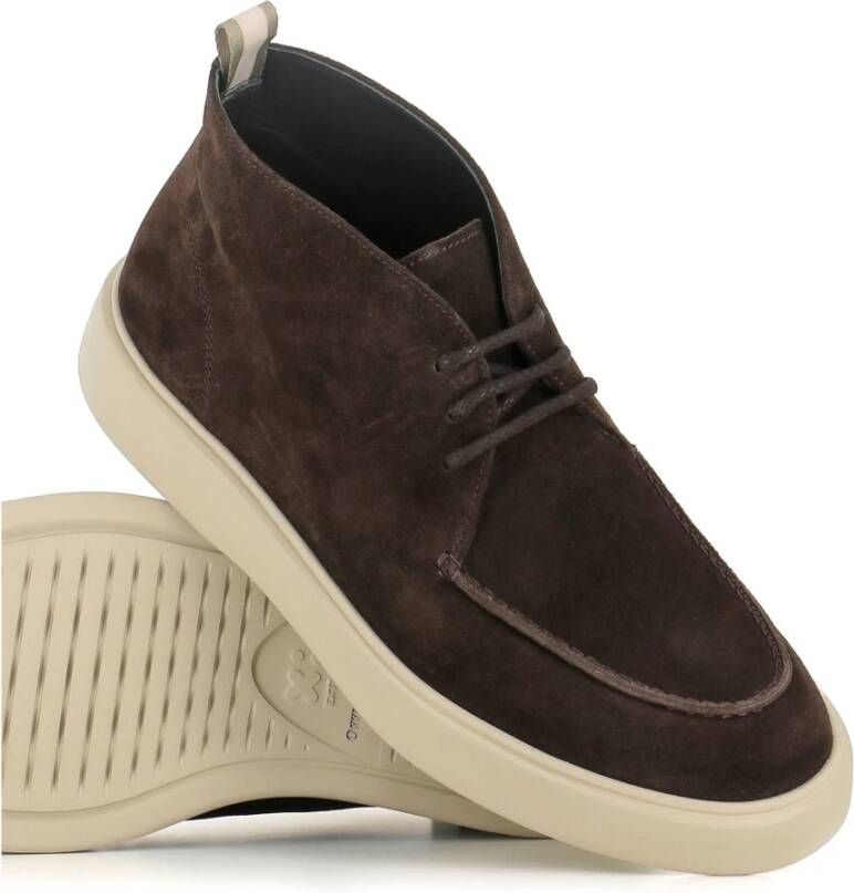 Officine Creative Suede Chukka Boots Frame 002 Style Brown Heren