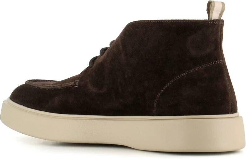 Officine Creative Suede Chukka Boots Frame 002 Style Brown Heren