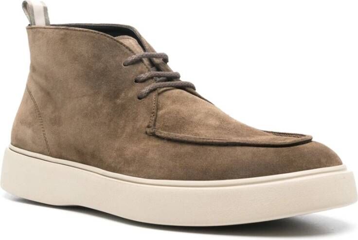 Officine Creative Suede Chukka Boots Frame 002 Style Green Heren