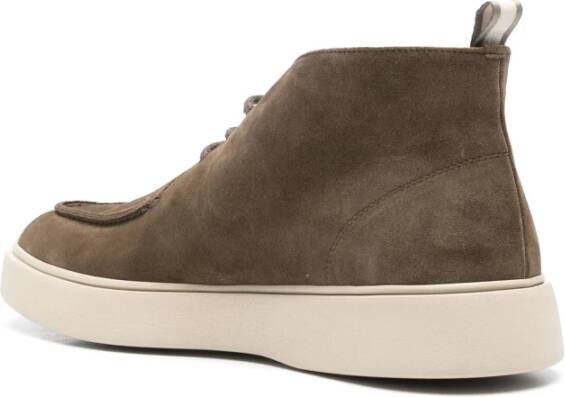 Officine Creative Suede Chukka Boots Frame 002 Style Green Heren